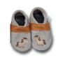 Preview: Krabbelschuhe Pferd auf grau